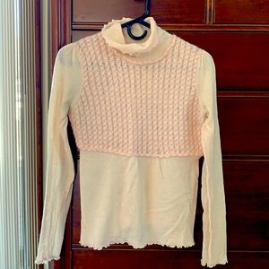 Anthropologie (Moth) blush pink sweater - size L